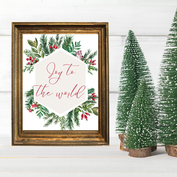Joy To The World - Free Christmas Printable