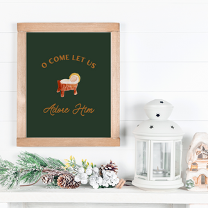 O Come Let Us Adore Him - Free Printable