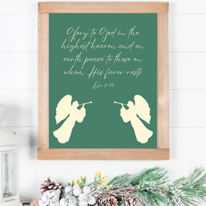 Glory To God - Luke 2:14 - Digital Print